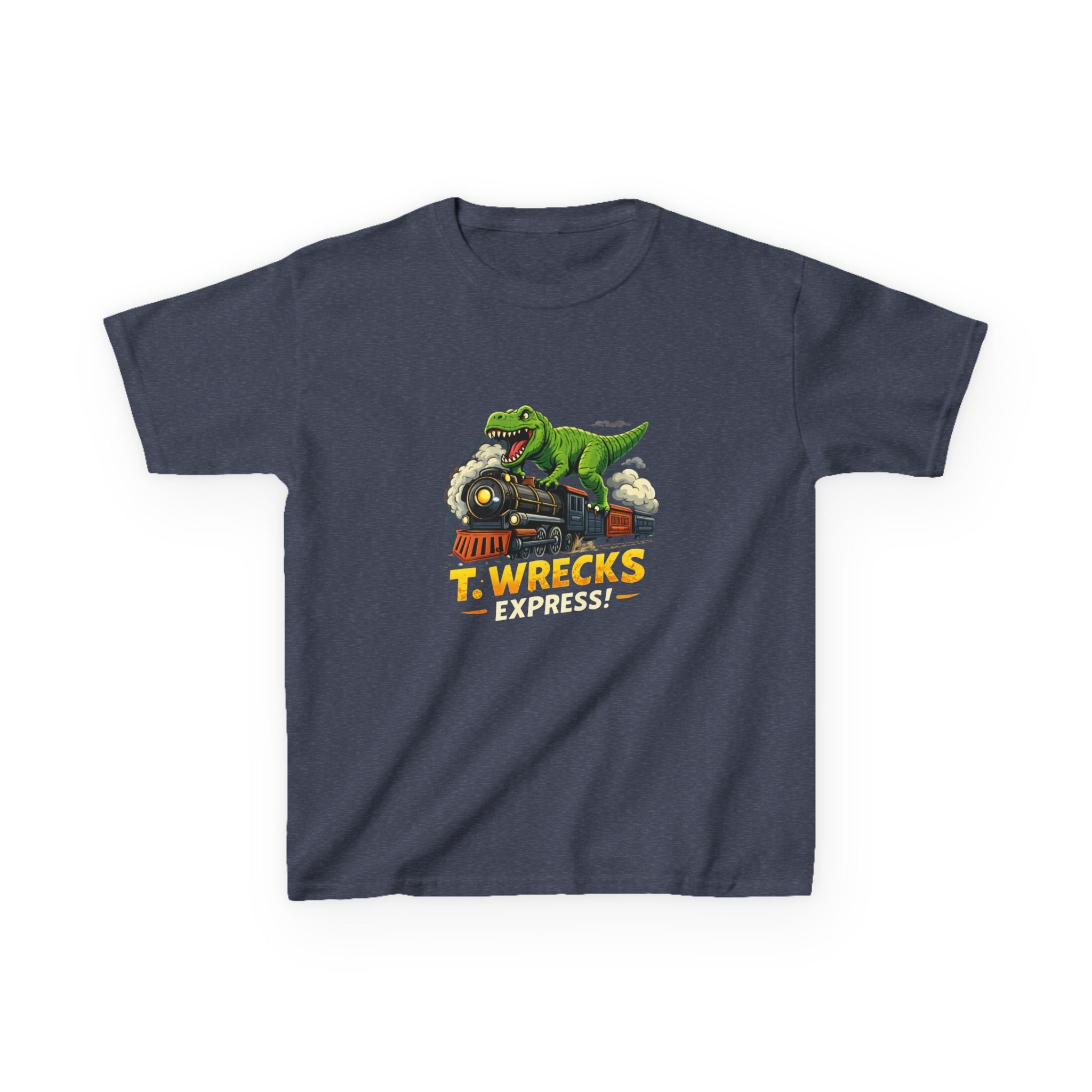 T-Rex Wrecks Express Kids Tee — Dinosaur Train Adventure Shirt