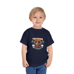 Toddler Tee — 'Training Hard' Muscle Train Engine Graphic Shirt