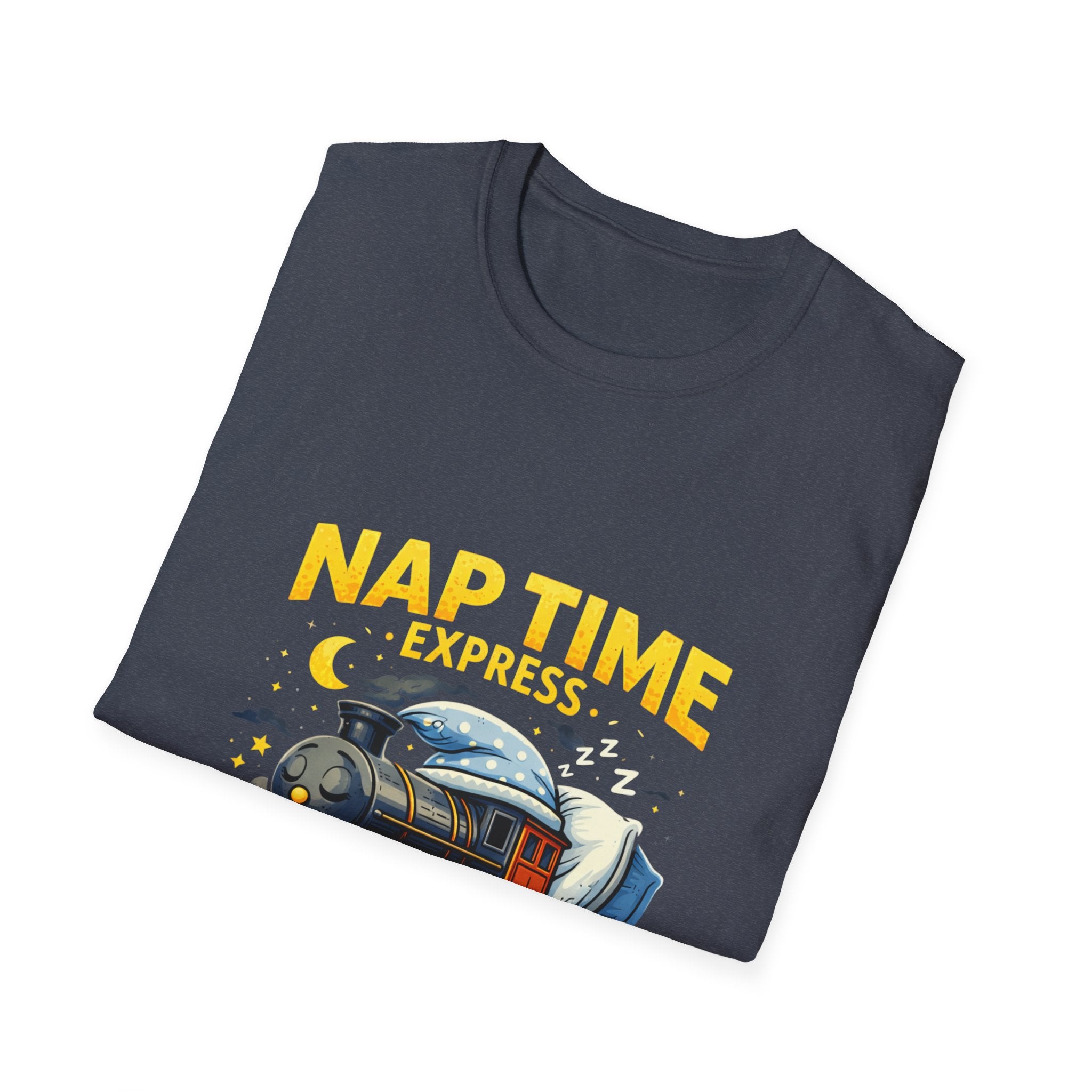 Nap Time Express T-Shirt — "Snooze All Aboard" Cute Train Sleep Graphic Tee