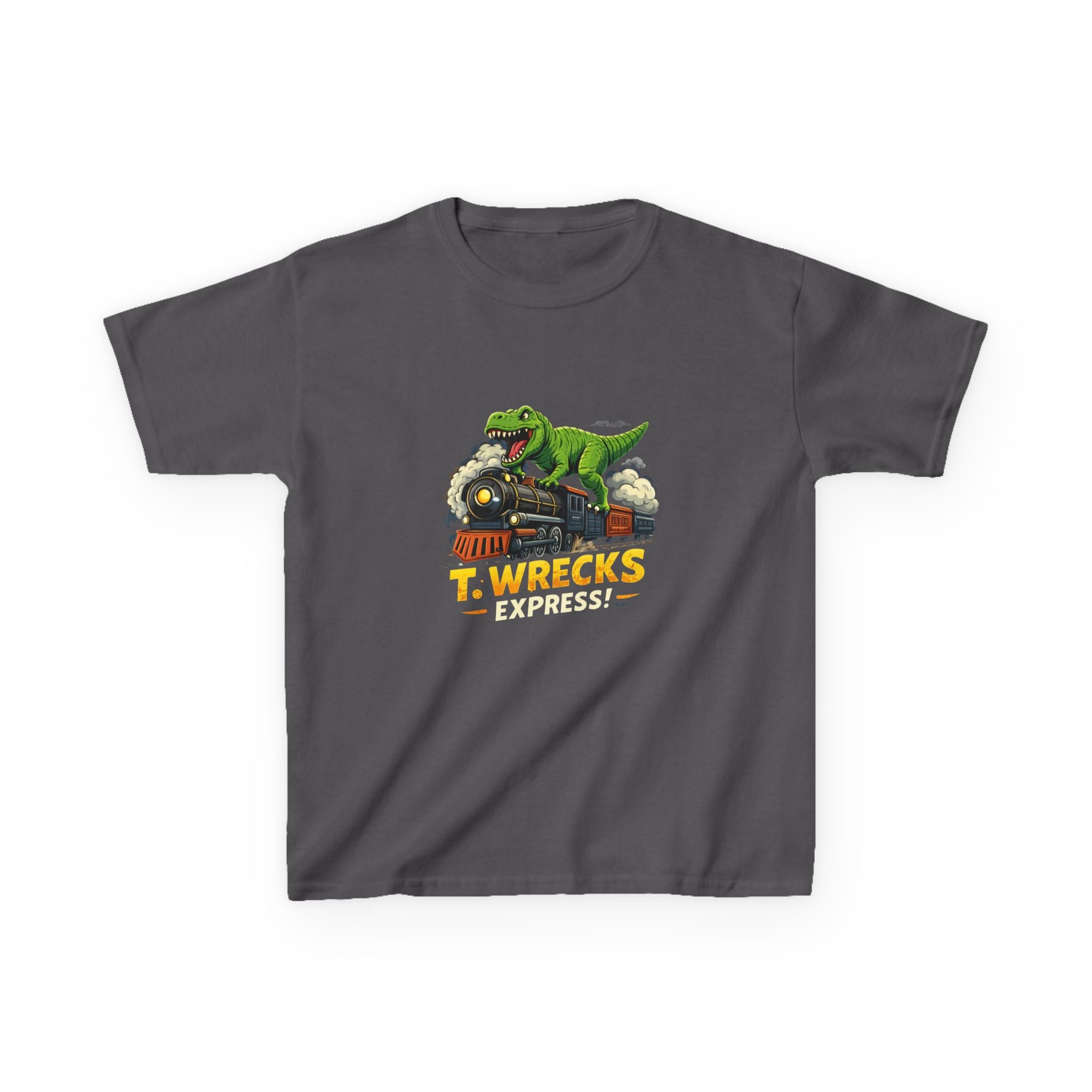 T-Rex Wrecks Express Kids Tee — Dinosaur Train Adventure Shirt
