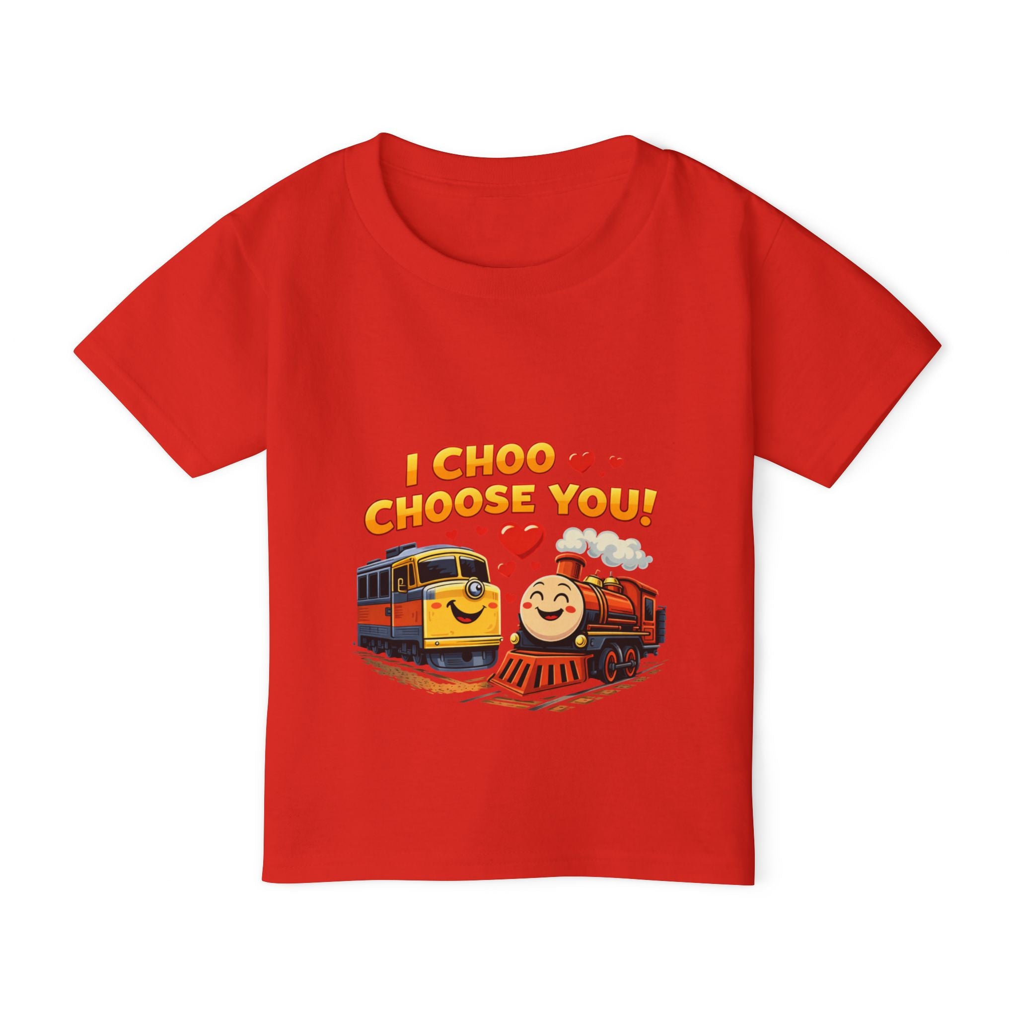 Toddler T-Shirt — "I Choo Choose You!" Cute Train Valentine Tee