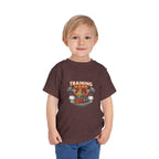 Toddler Tee — 'Training Hard' Muscle Train Engine Graphic Shirt
