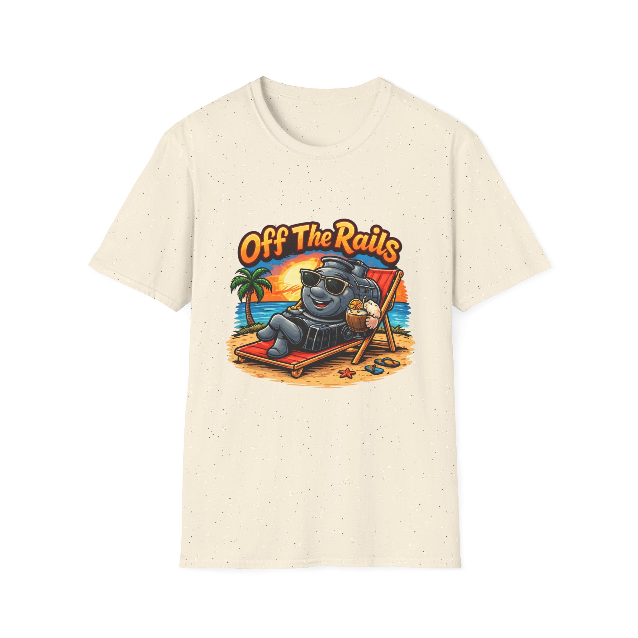 Off The Rails Bear Beach T-Shirt — Vintage Vacation Surf Vibe Tee