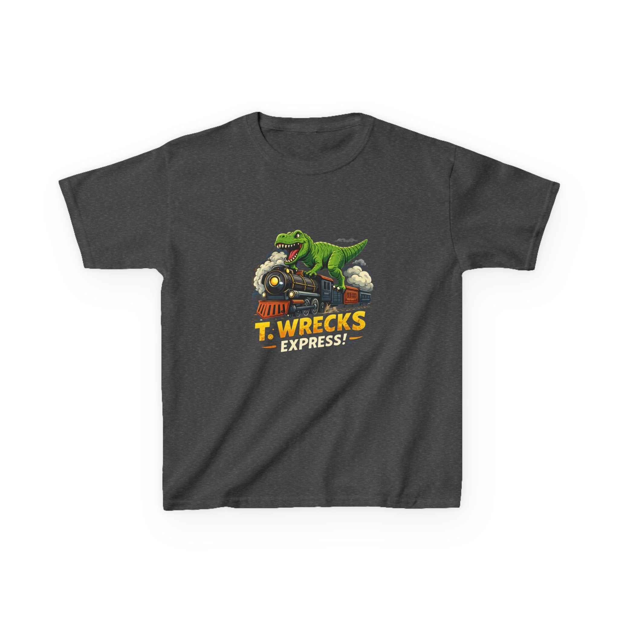 T-Rex Wrecks Express Kids Tee — Dinosaur Train Adventure Shirt