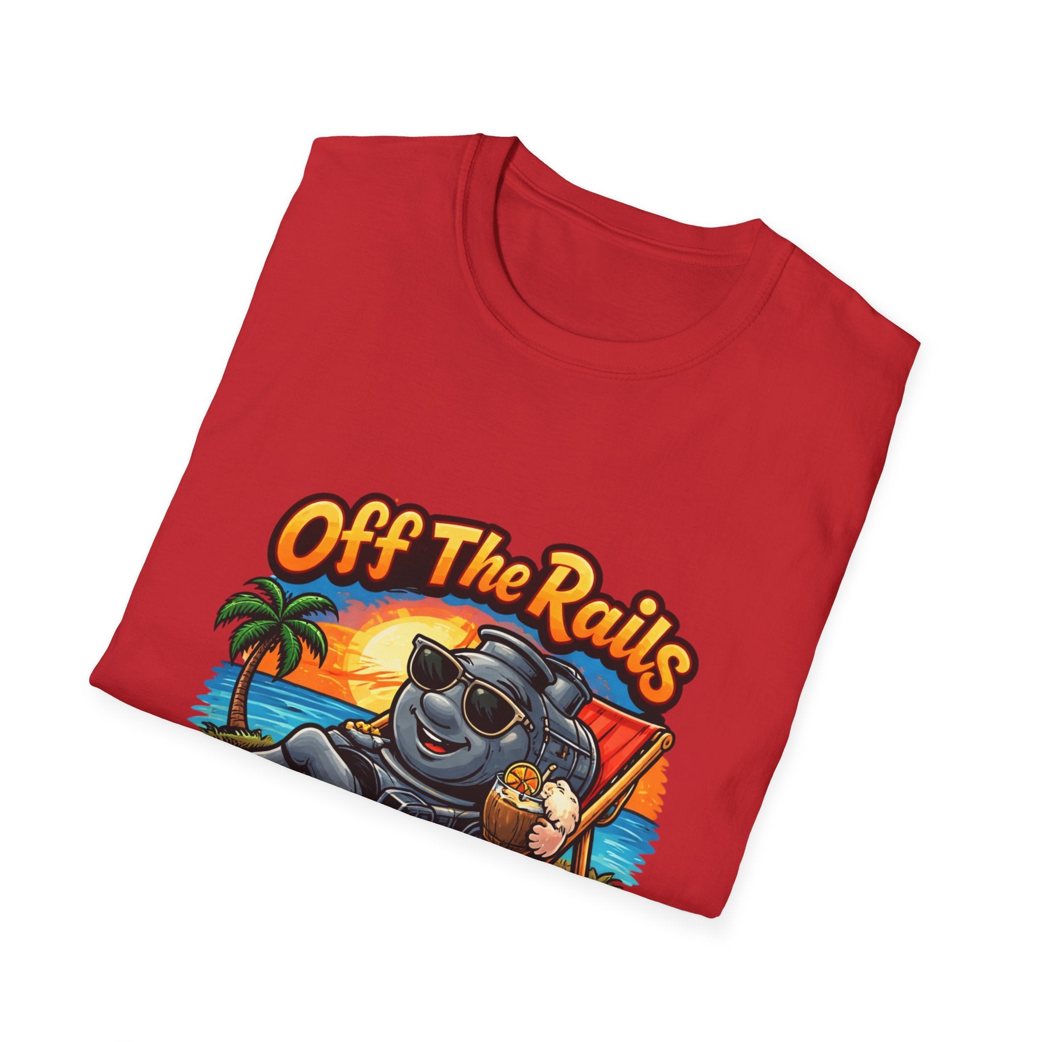 Off The Rails Bear Beach T-Shirt — Vintage Vacation Surf Vibe Tee