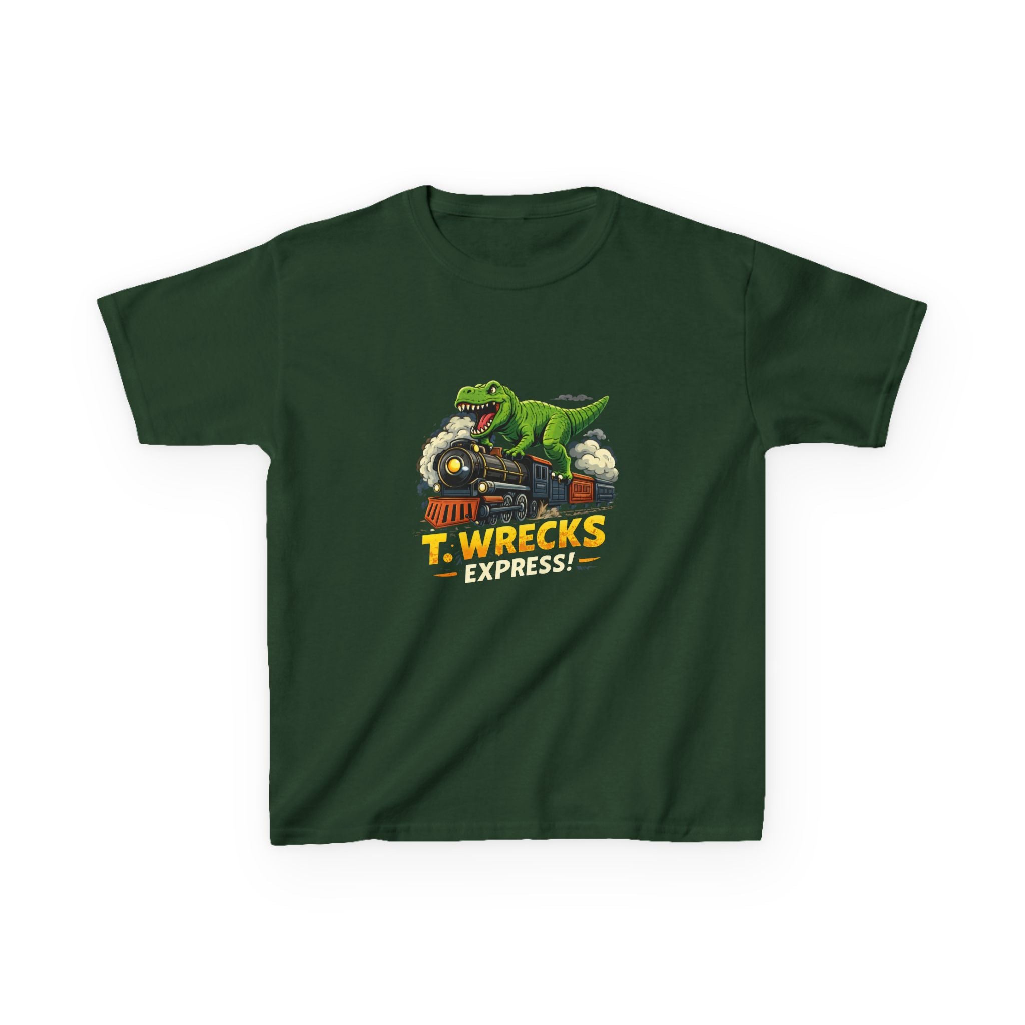 T-Rex Wrecks Express Kids Tee — Dinosaur Train Adventure Shirt