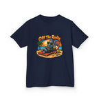 Kids T‑Shirt — "Off The Rails" Train Chill Beach Graphic Tee