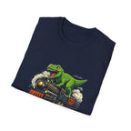 T-Rex Train T-Shirt — "T. Wrecks Express" Dino Graphic Tee
