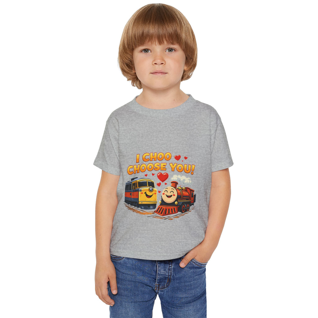 Toddler T-Shirt — "I Choo Choose You!" Cute Train Valentine Tee