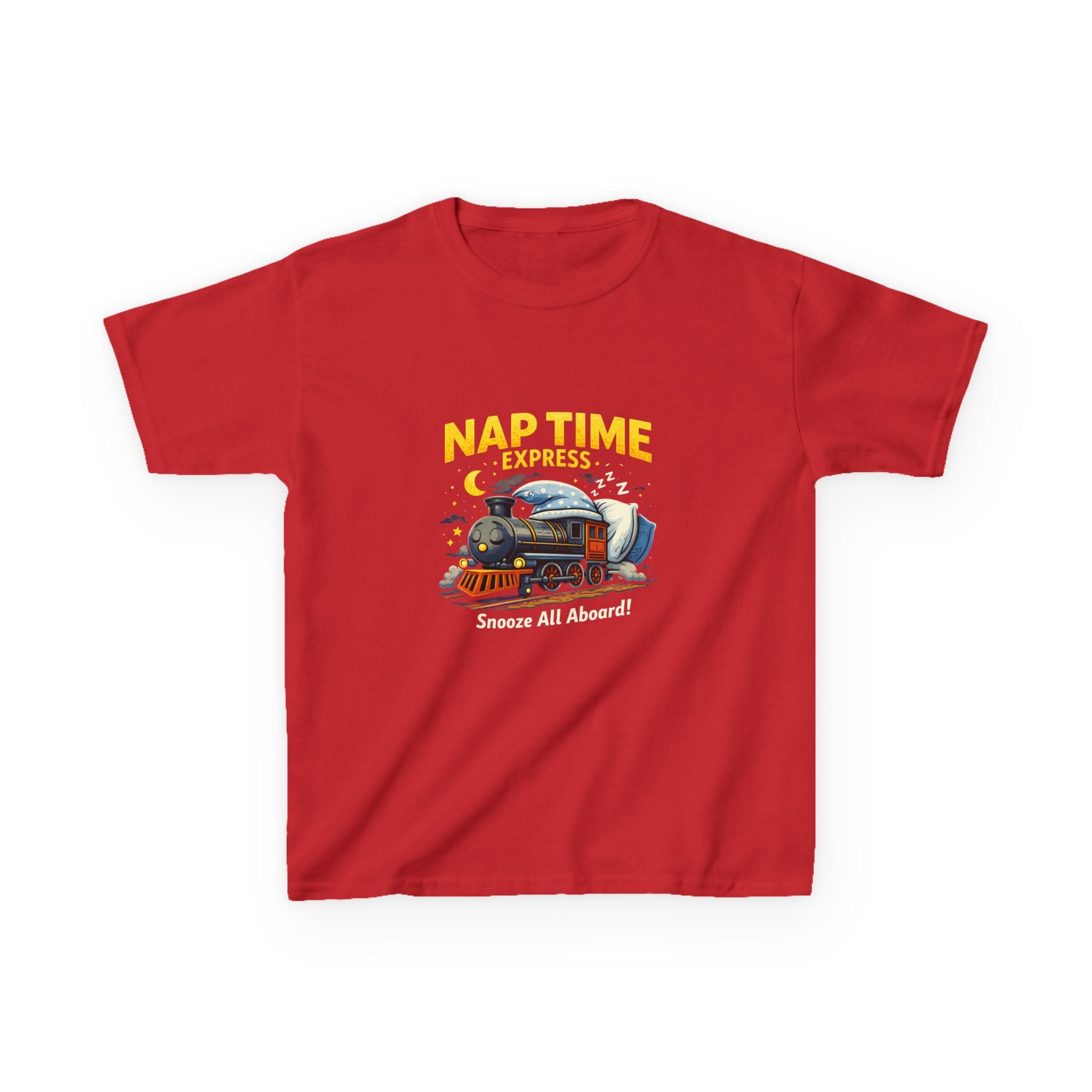 Kids T-Shirt — "Nap Time Express: Snooze All Aboard" Cute Sleep Train Tee