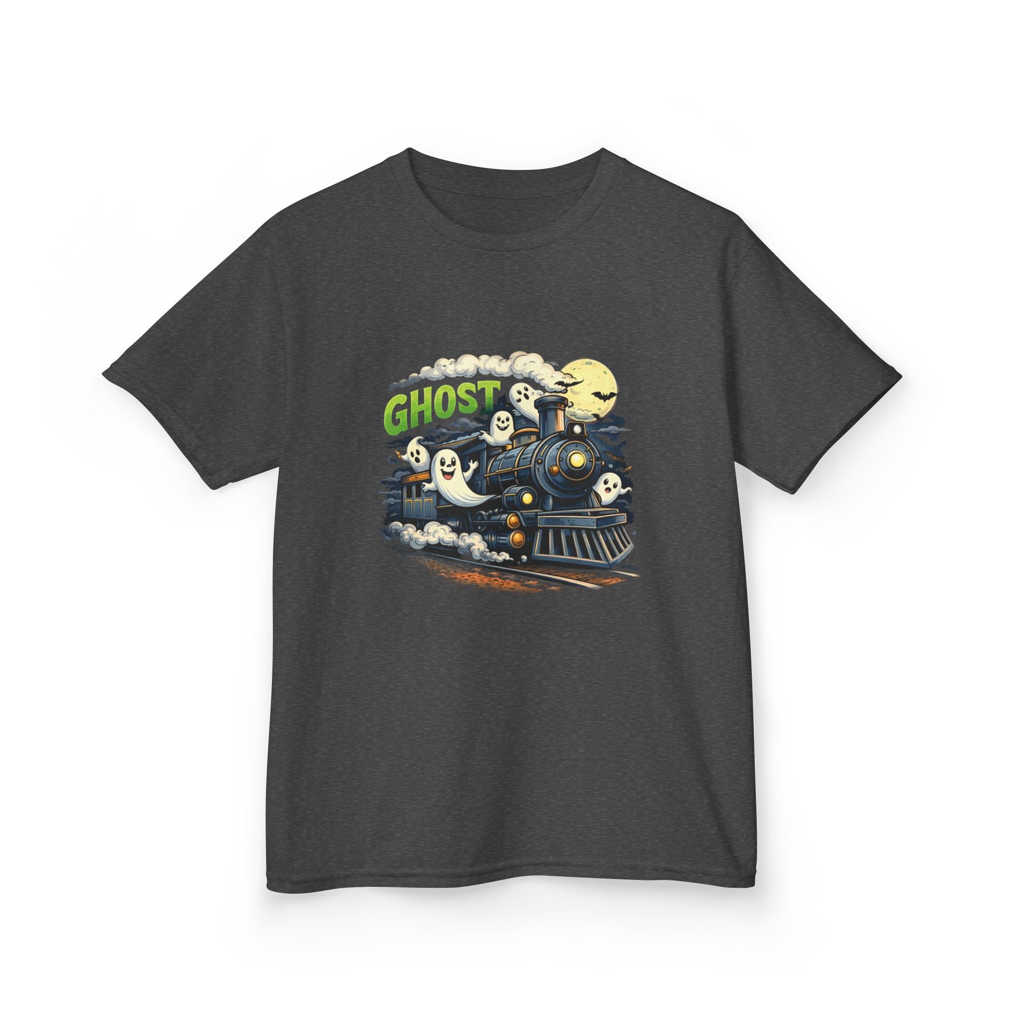 Kids Ghost Train T-Shirt — Cute Halloween Ghosts Graphic Tee
