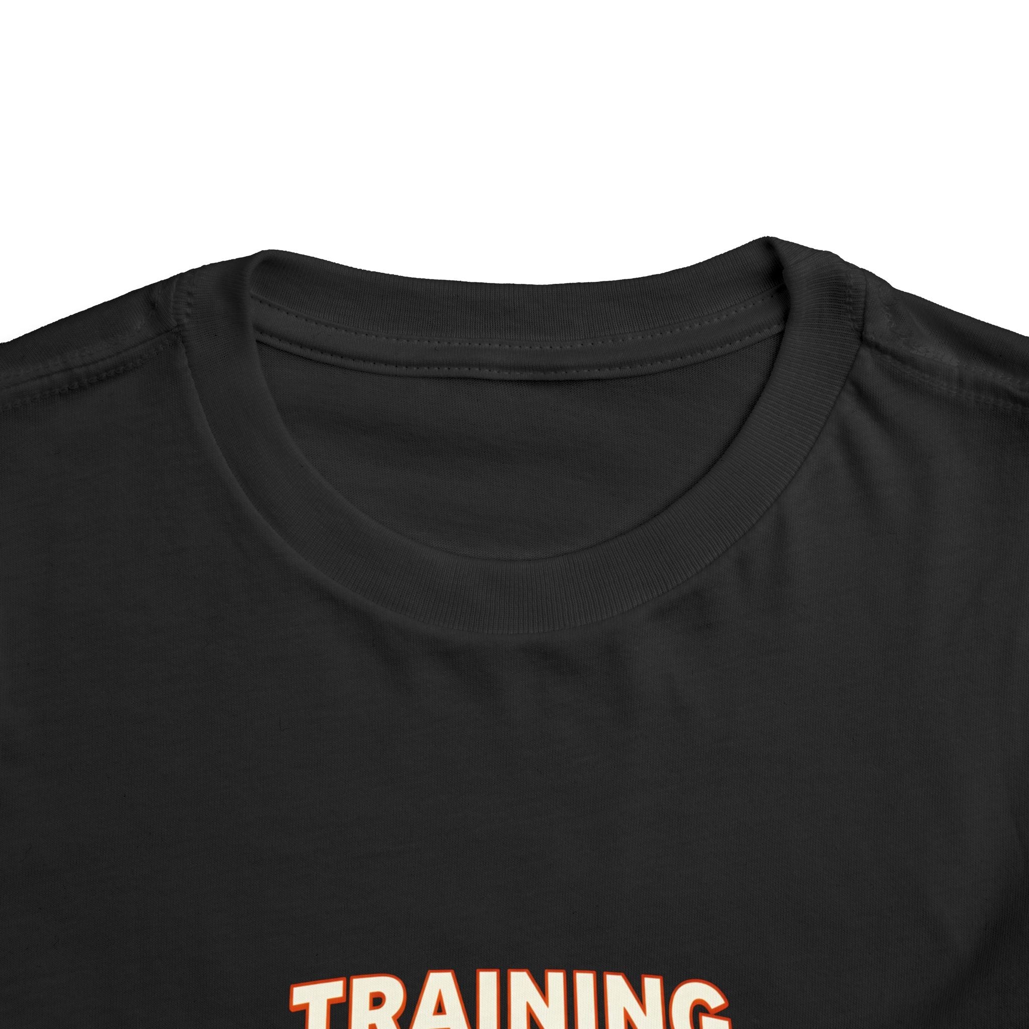 Toddler Tee — 'Training Hard' Muscle Train Engine Graphic Shirt