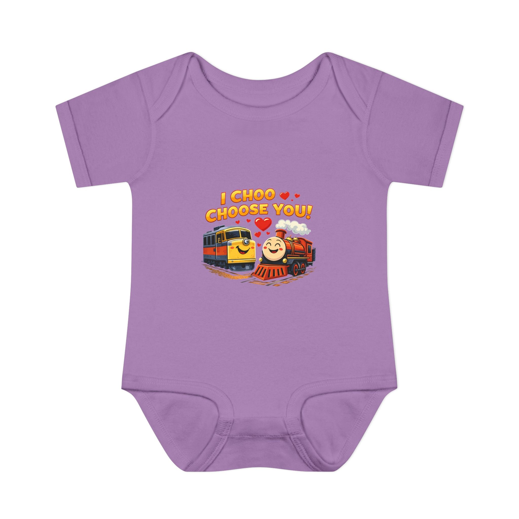 Infant Bodysuit – "I Choo Choose You" Cute Train Baby Onesie, Valentine's Day Baby Gift