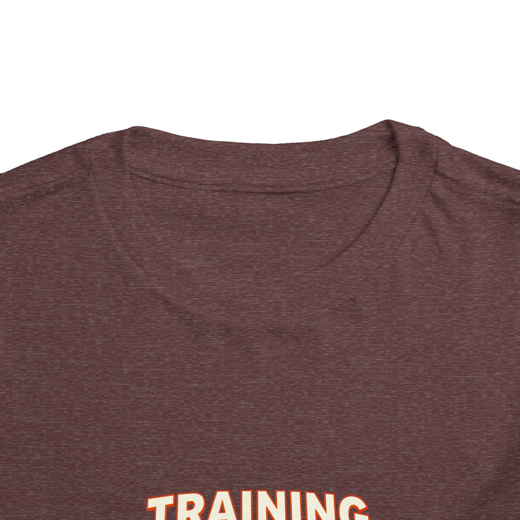 Toddler Tee — 'Training Hard' Muscle Train Engine Graphic Shirt