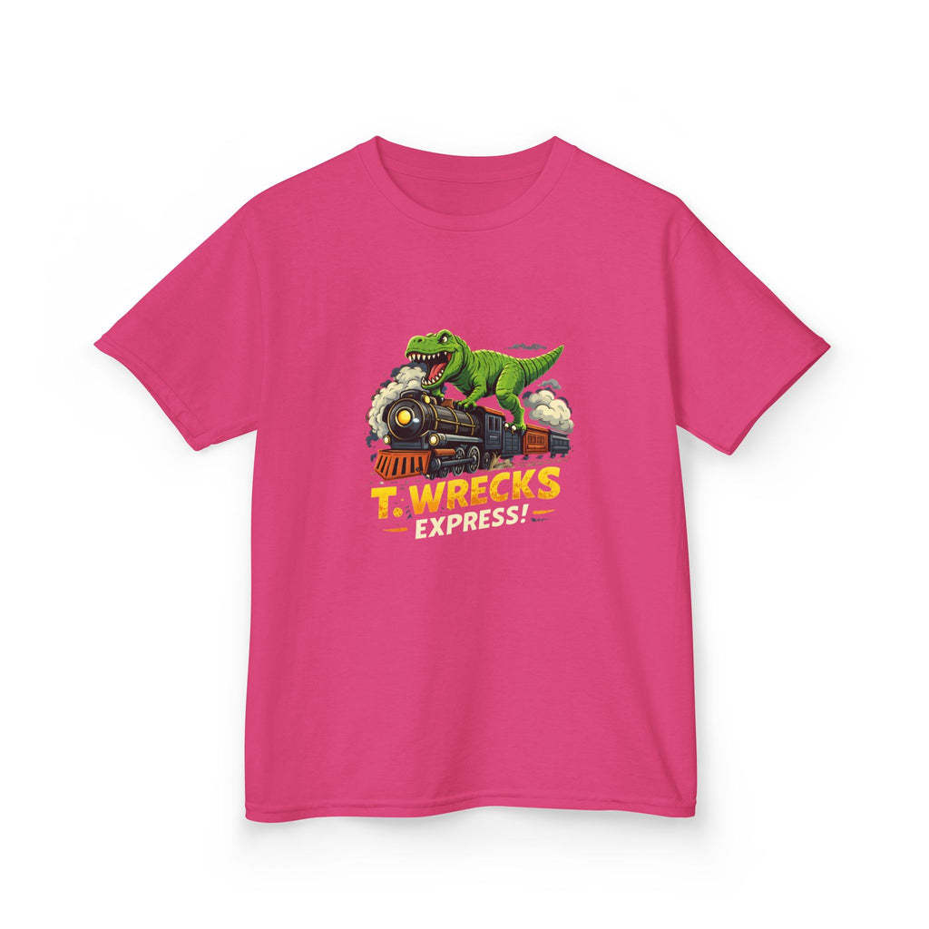 T-Rex Wrecks Express Kids Tee — Dinosaur Train Adventure Shirt
