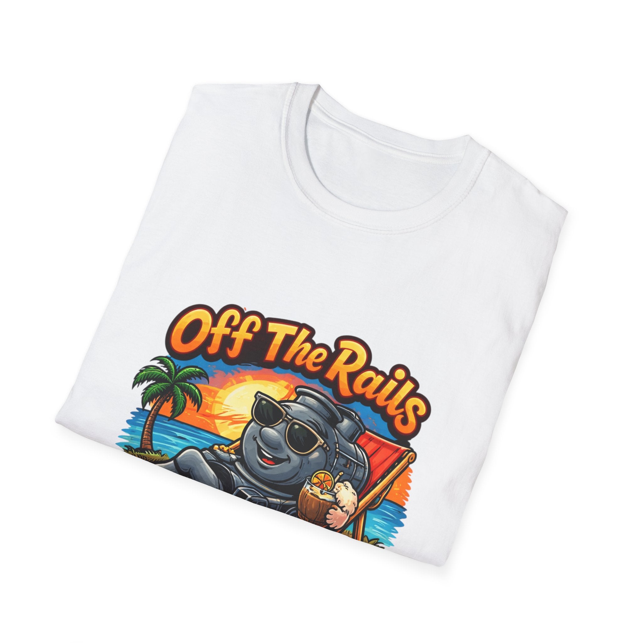 Off The Rails Bear Beach T-Shirt — Vintage Vacation Surf Vibe Tee