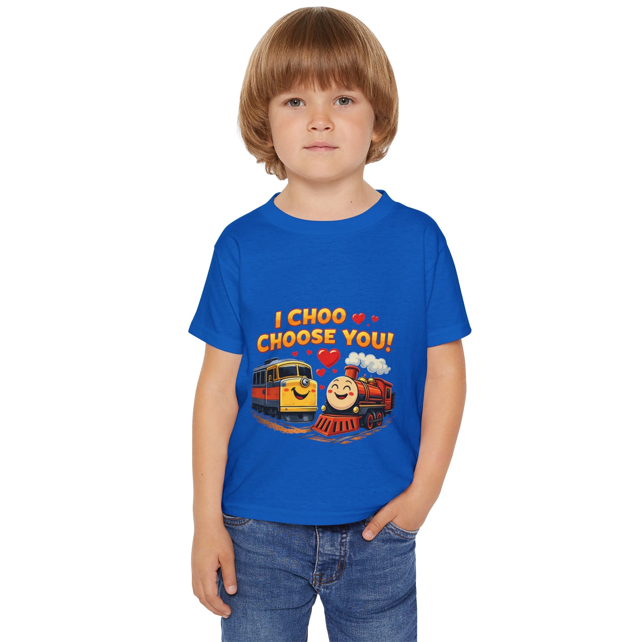 Toddler T-Shirt — "I Choo Choose You!" Cute Train Valentine Tee