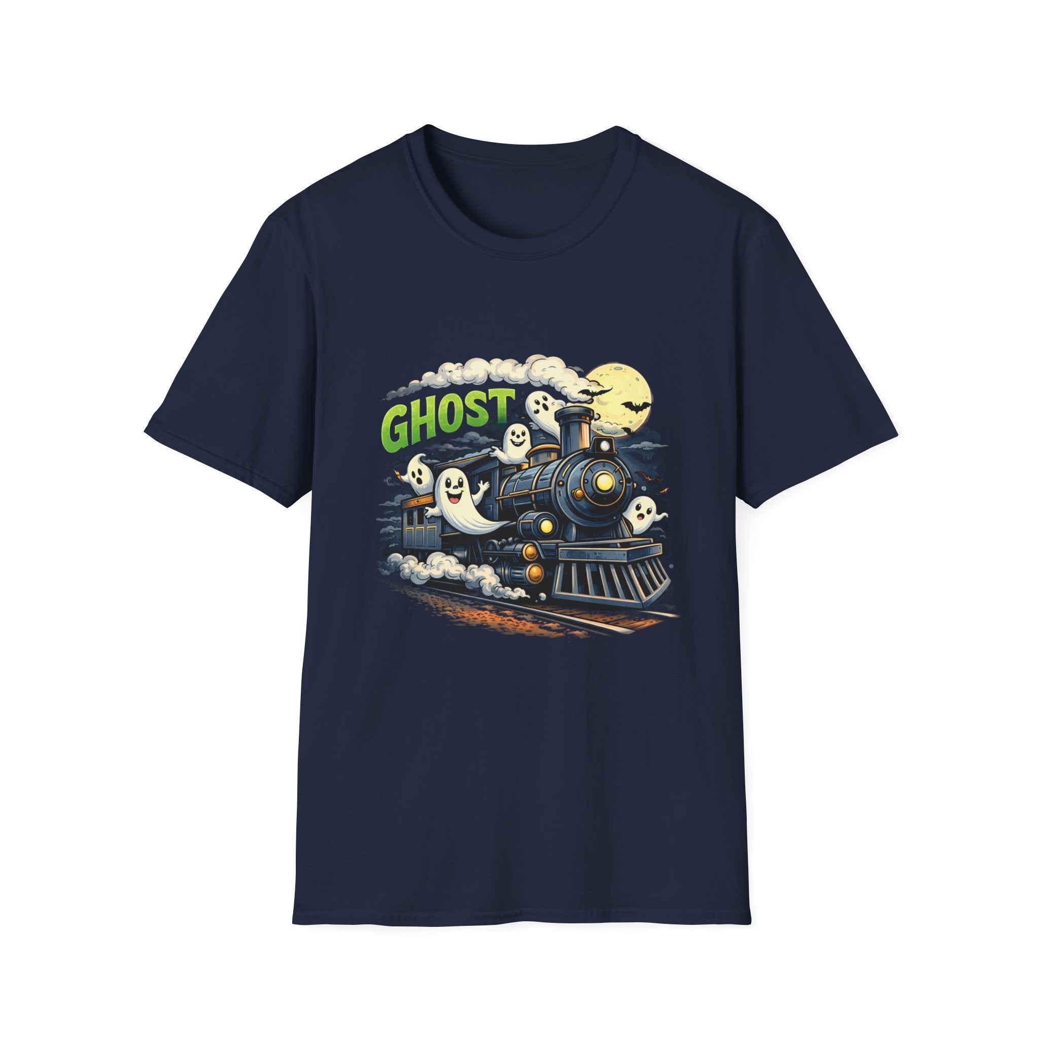 Ghost Train T-Shirt — Cute Halloween Ghosts Locomotive Tee