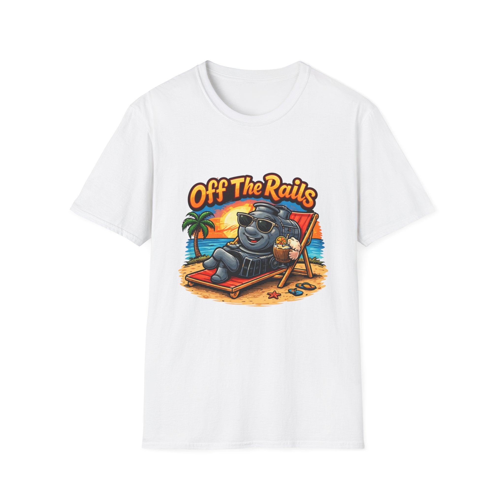 Off The Rails Bear Beach T-Shirt — Vintage Vacation Surf Vibe Tee