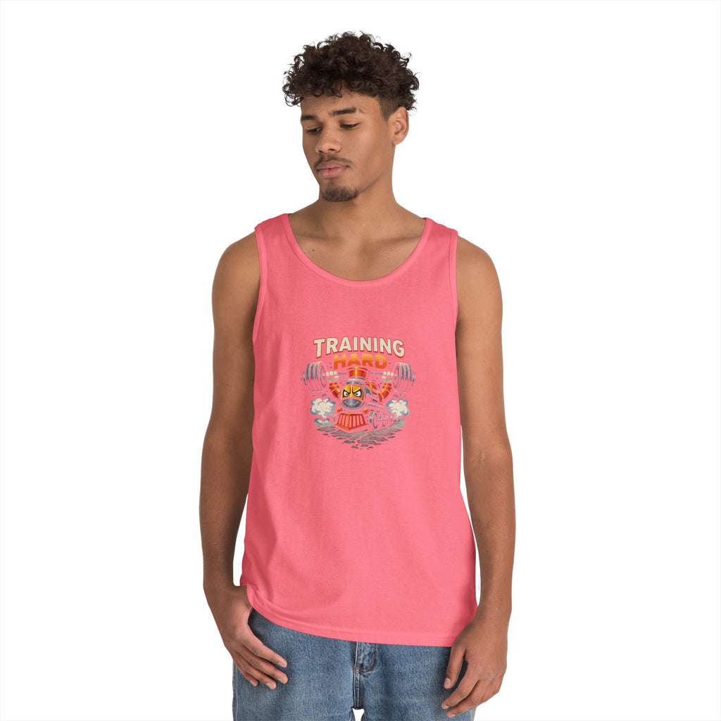 Training Hard Tank Top — Weightlifting Gym Tank with 'Training Hard' Graphic