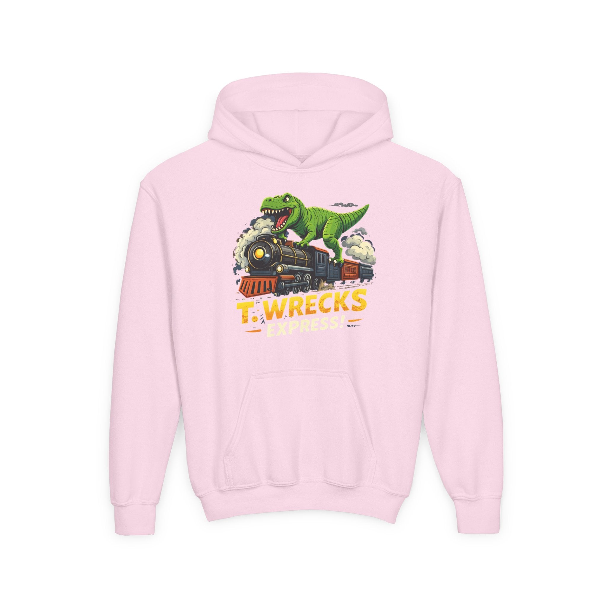 T-Rex Dinosaur Hoodie — 'T. Wrecks' Kids Graphic Pullover