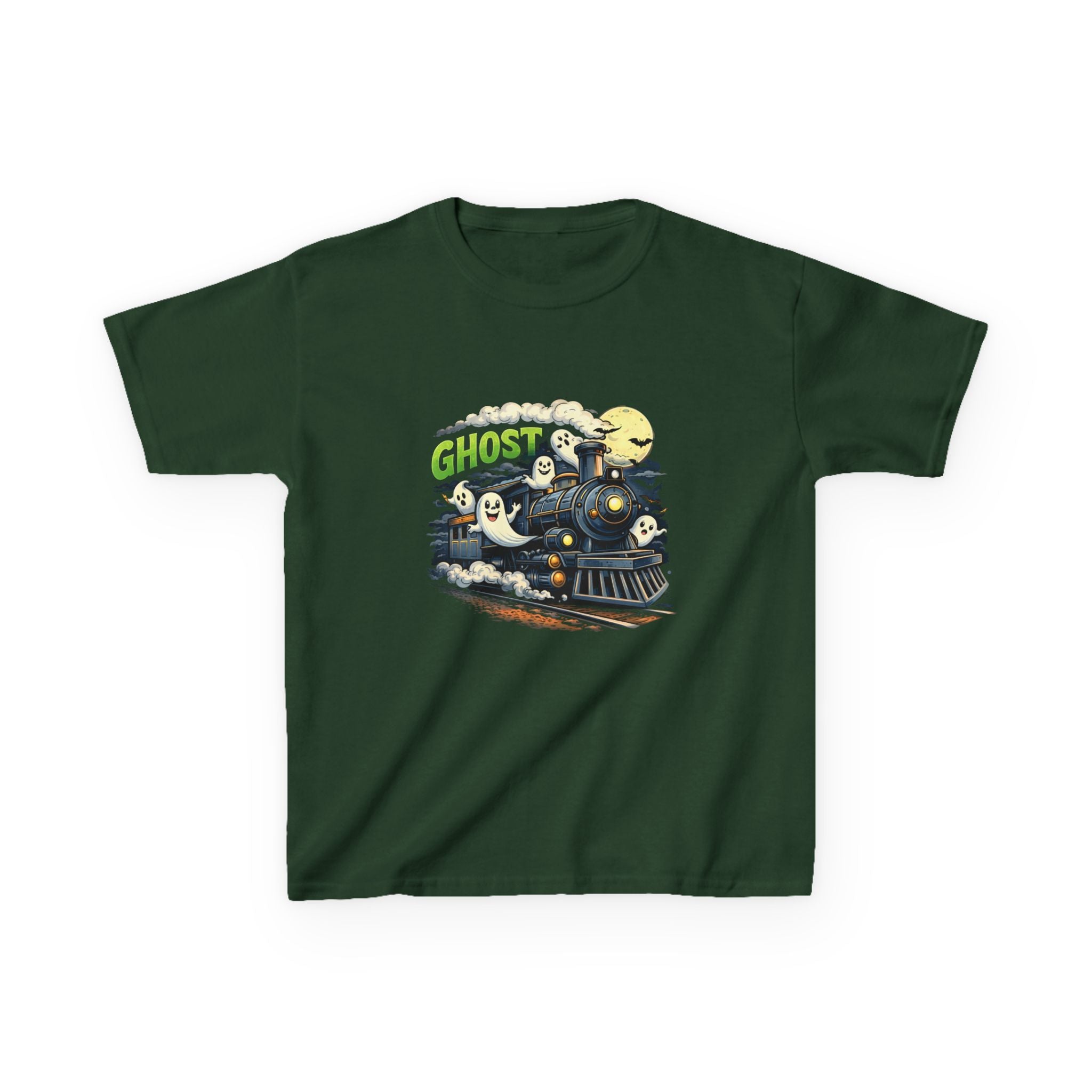 Kids Ghost Train T-Shirt — Cute Halloween Ghosts Graphic Tee