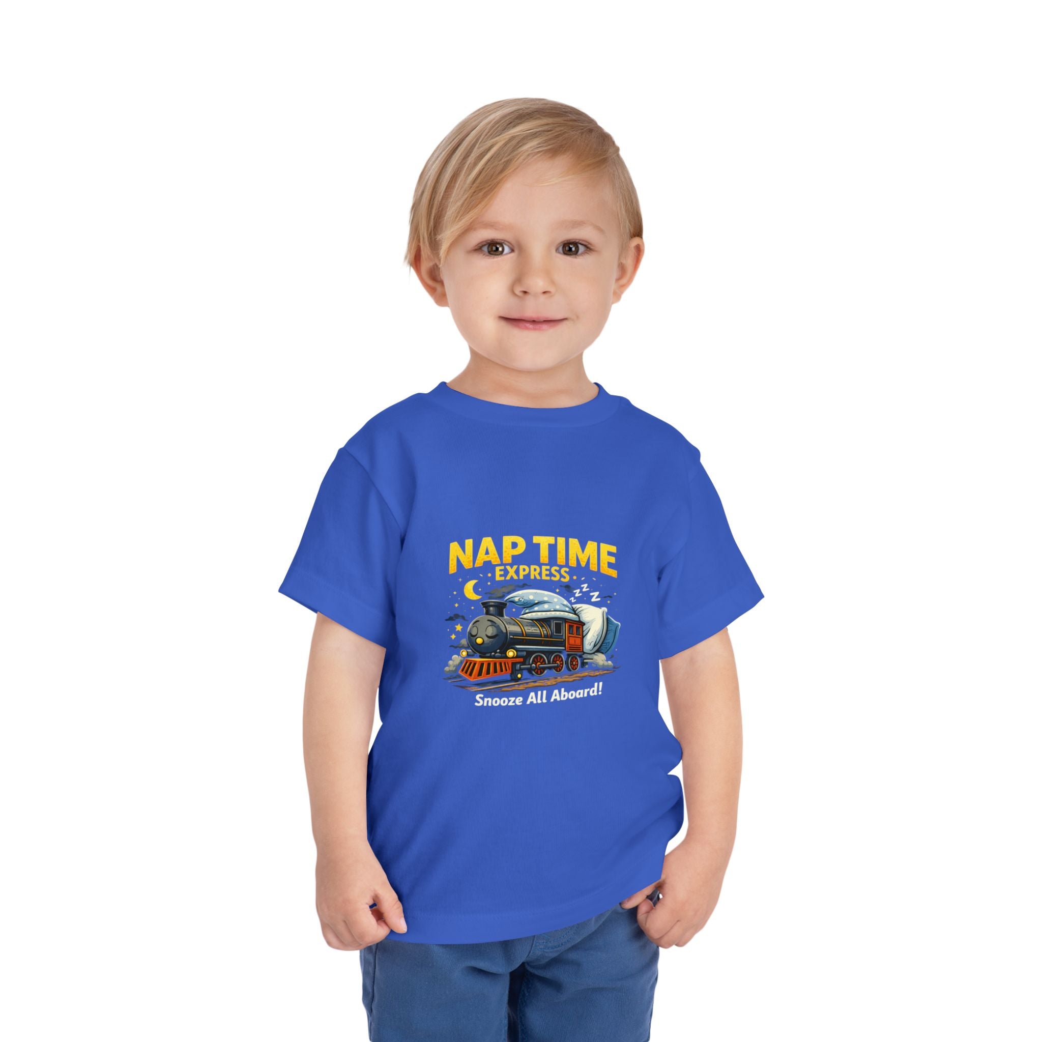 Toddler Tee — “Nap Time Express” Train Sleepytime Shirt