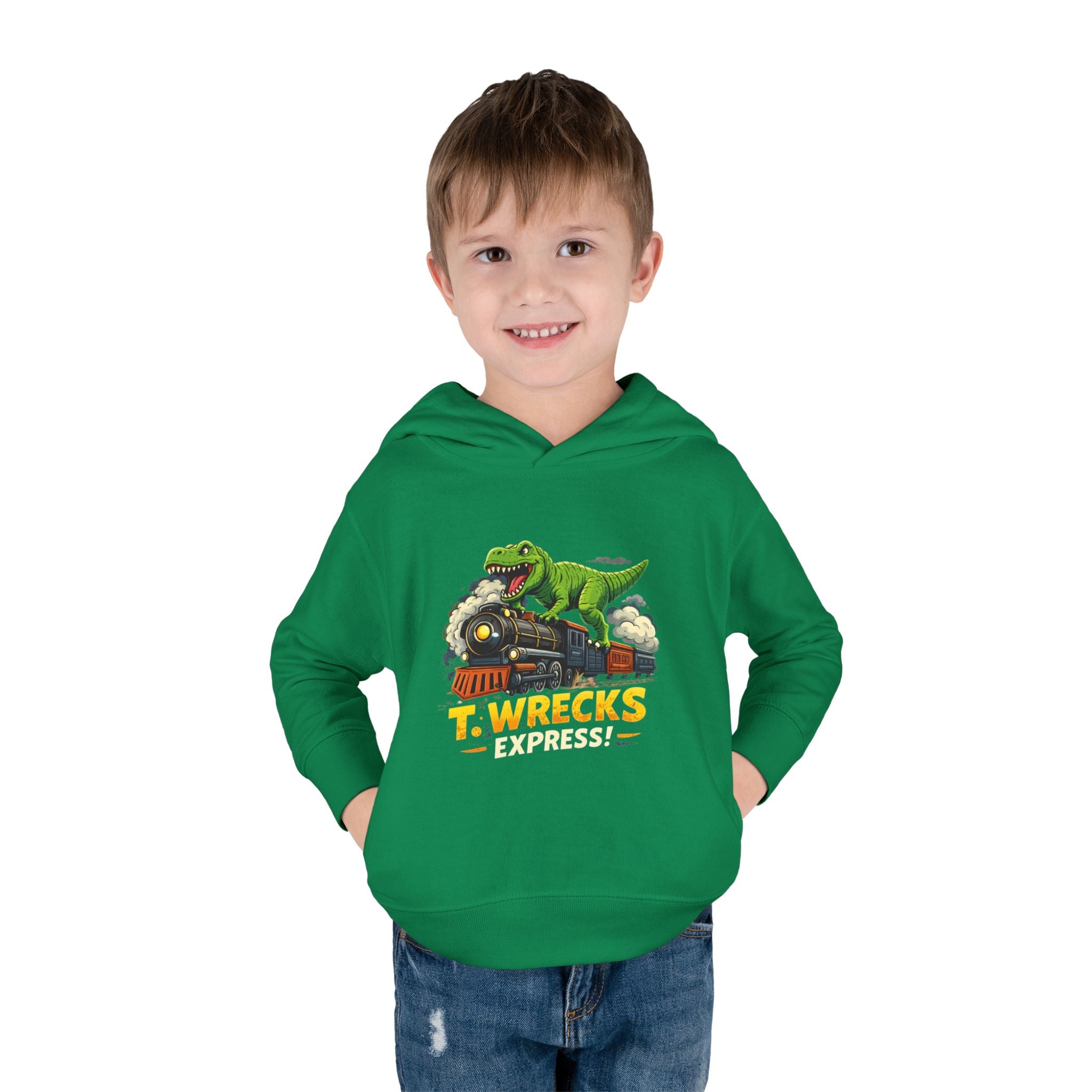Toddler Hoodie — T. Wrecks Dino Train Pullover