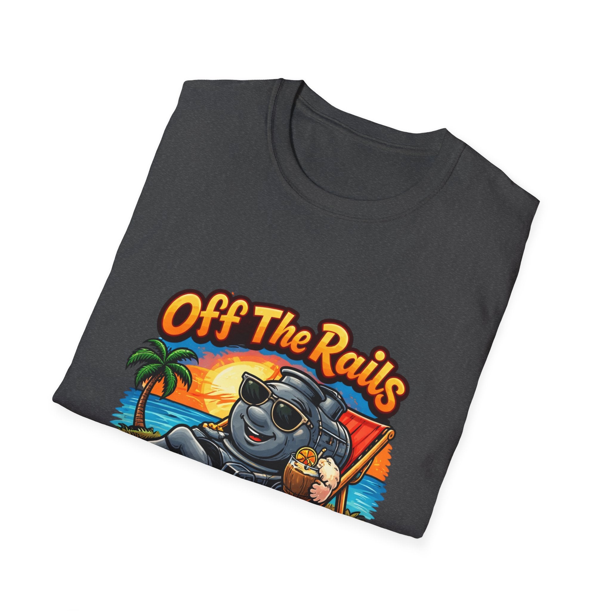 Off The Rails Bear Beach T-Shirt — Vintage Vacation Surf Vibe Tee