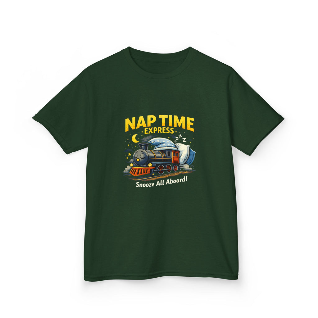 Kids T-Shirt — "Nap Time Express: Snooze All Aboard" Cute Sleep Train Tee
