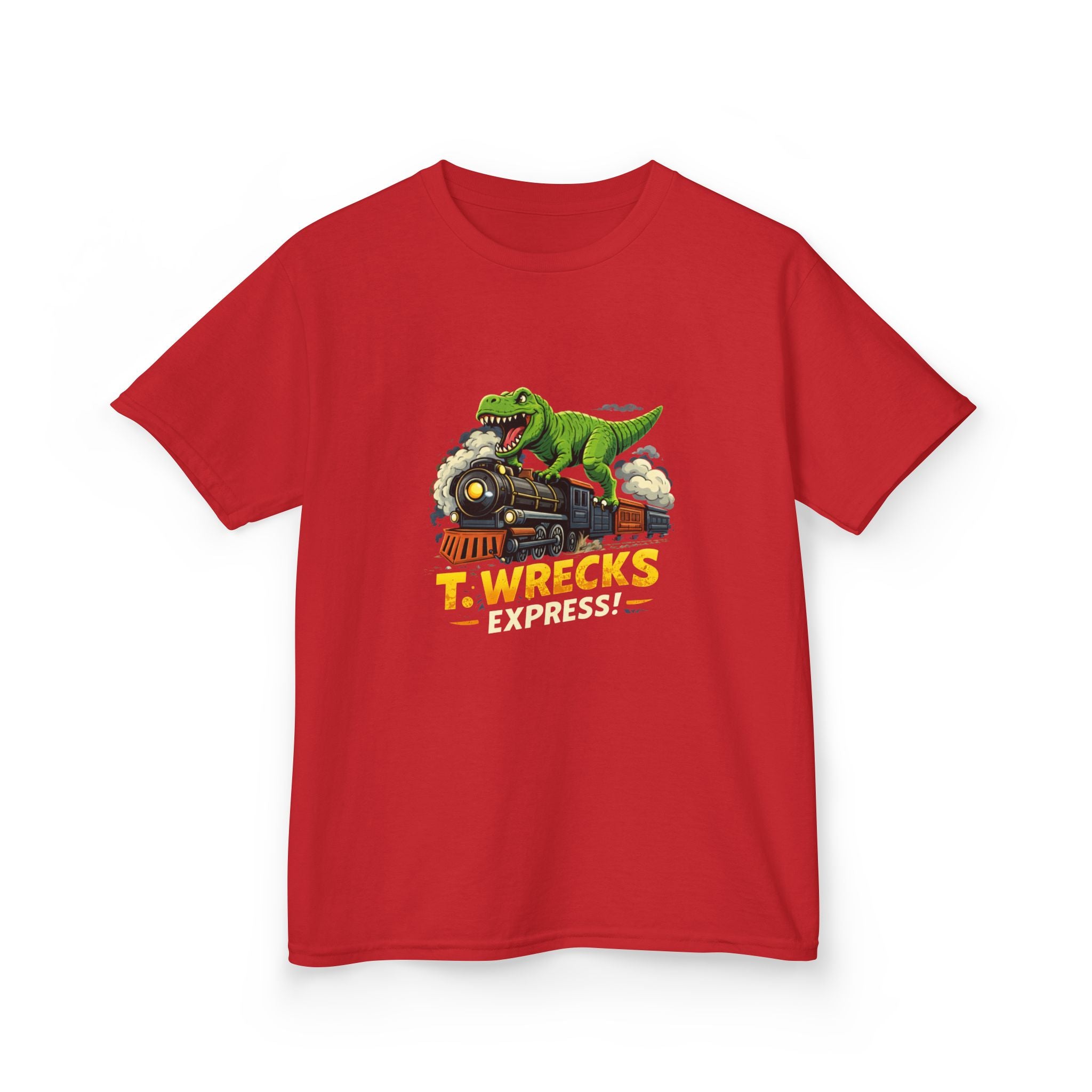 T-Rex Wrecks Express Kids Tee — Dinosaur Train Adventure Shirt