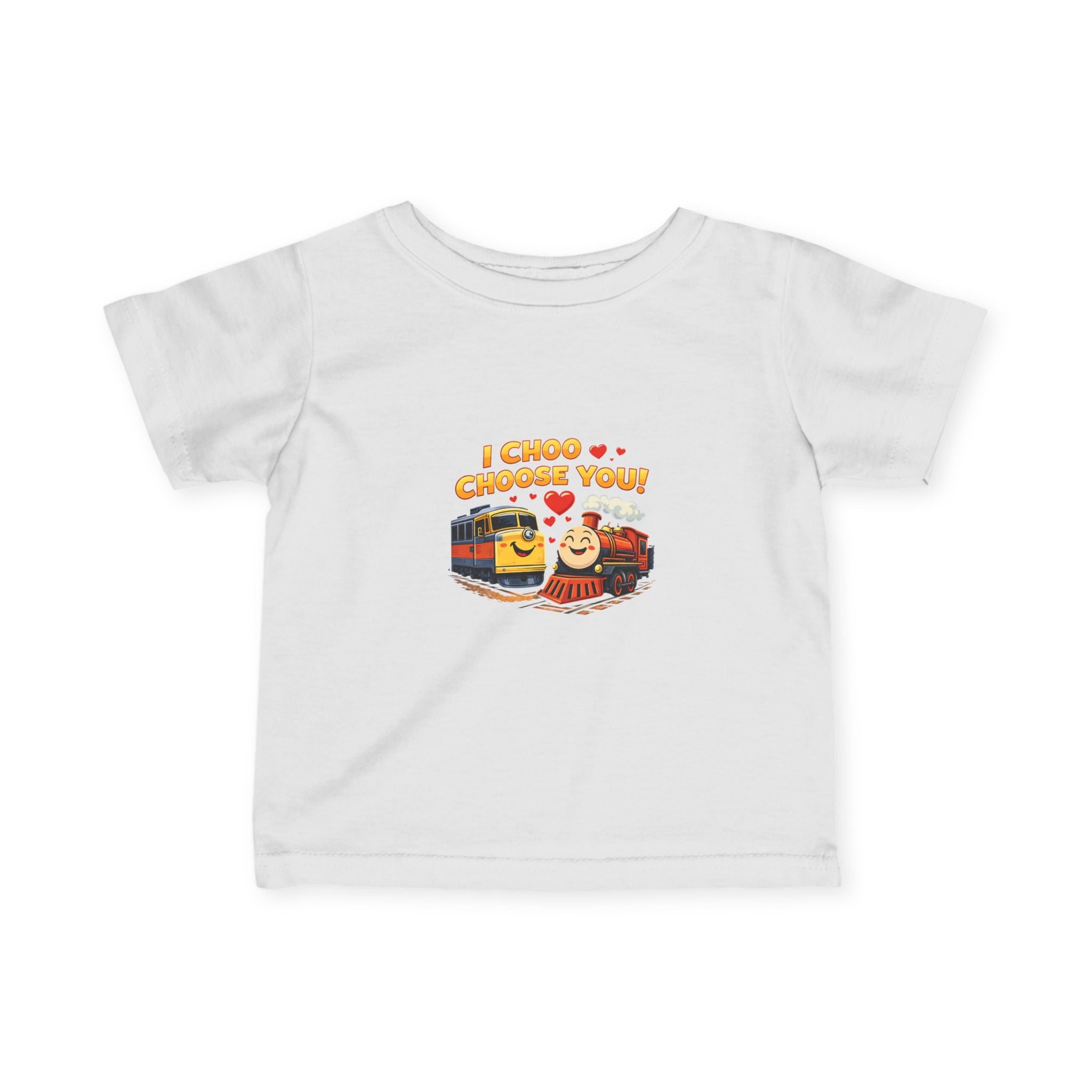 Infant Tee — Cute Train Friends "I Choo-Choose You" Baby Shirt