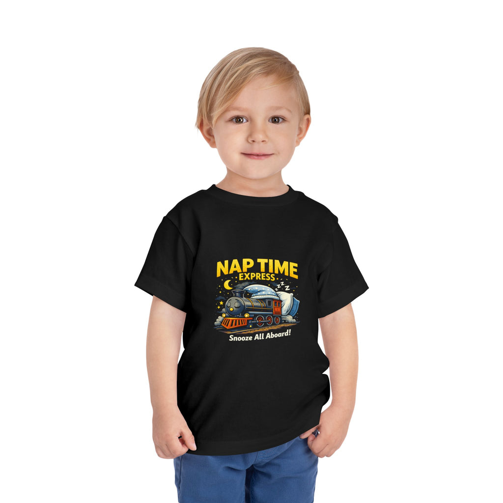 Toddler Tee — “Nap Time Express” Train Sleepytime Shirt