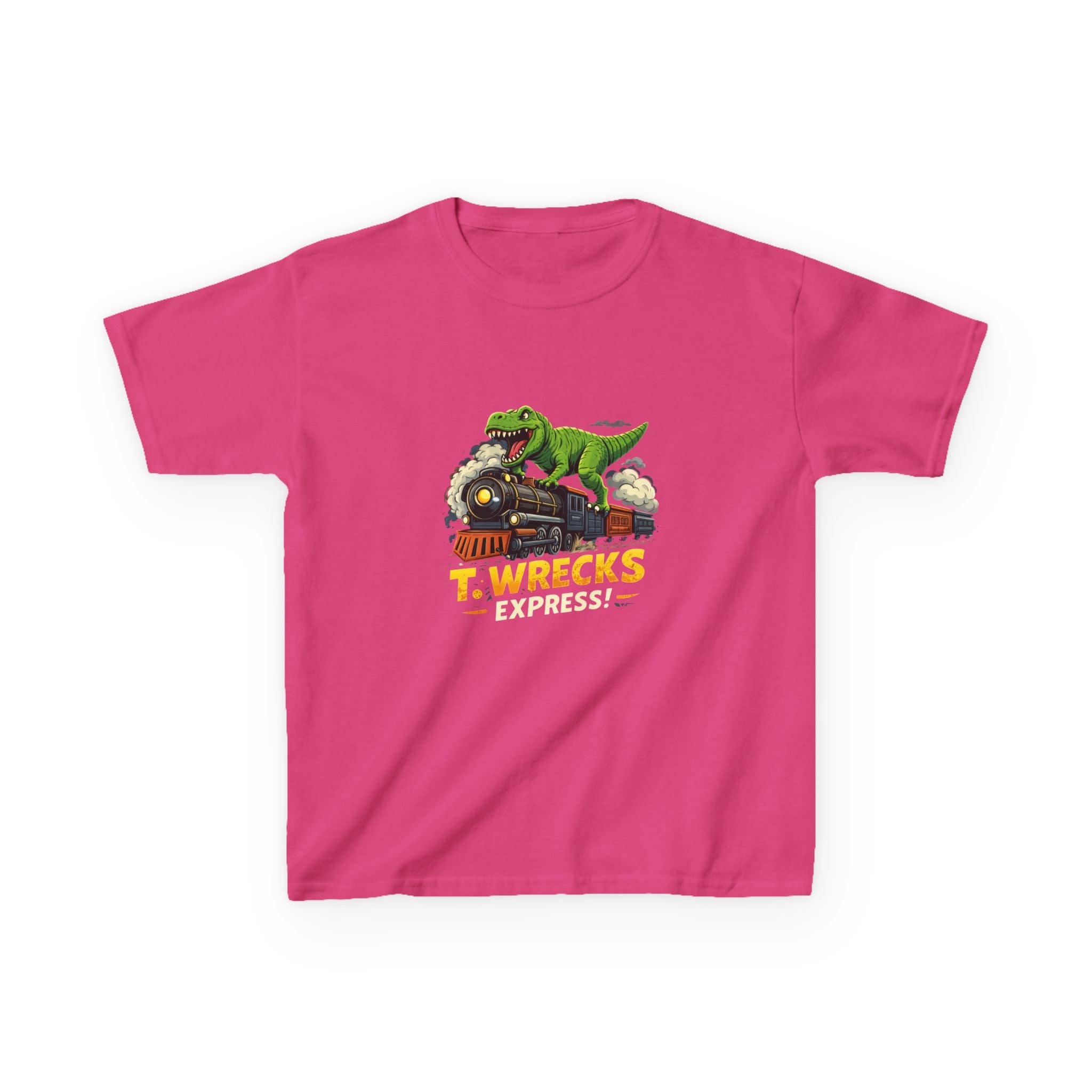 T-Rex Wrecks Express Kids Tee — Dinosaur Train Adventure Shirt