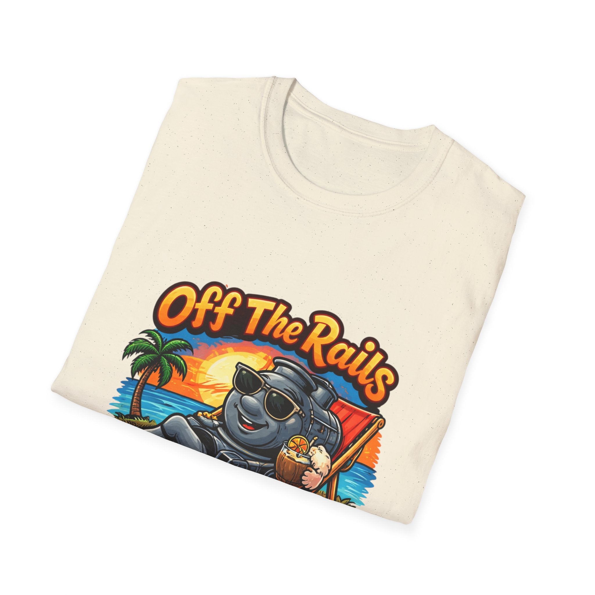Off The Rails Bear Beach T-Shirt — Vintage Vacation Surf Vibe Tee