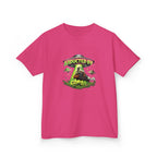 Kids Tee — "Abducted By Aliens" Glow UFO Space Graphic