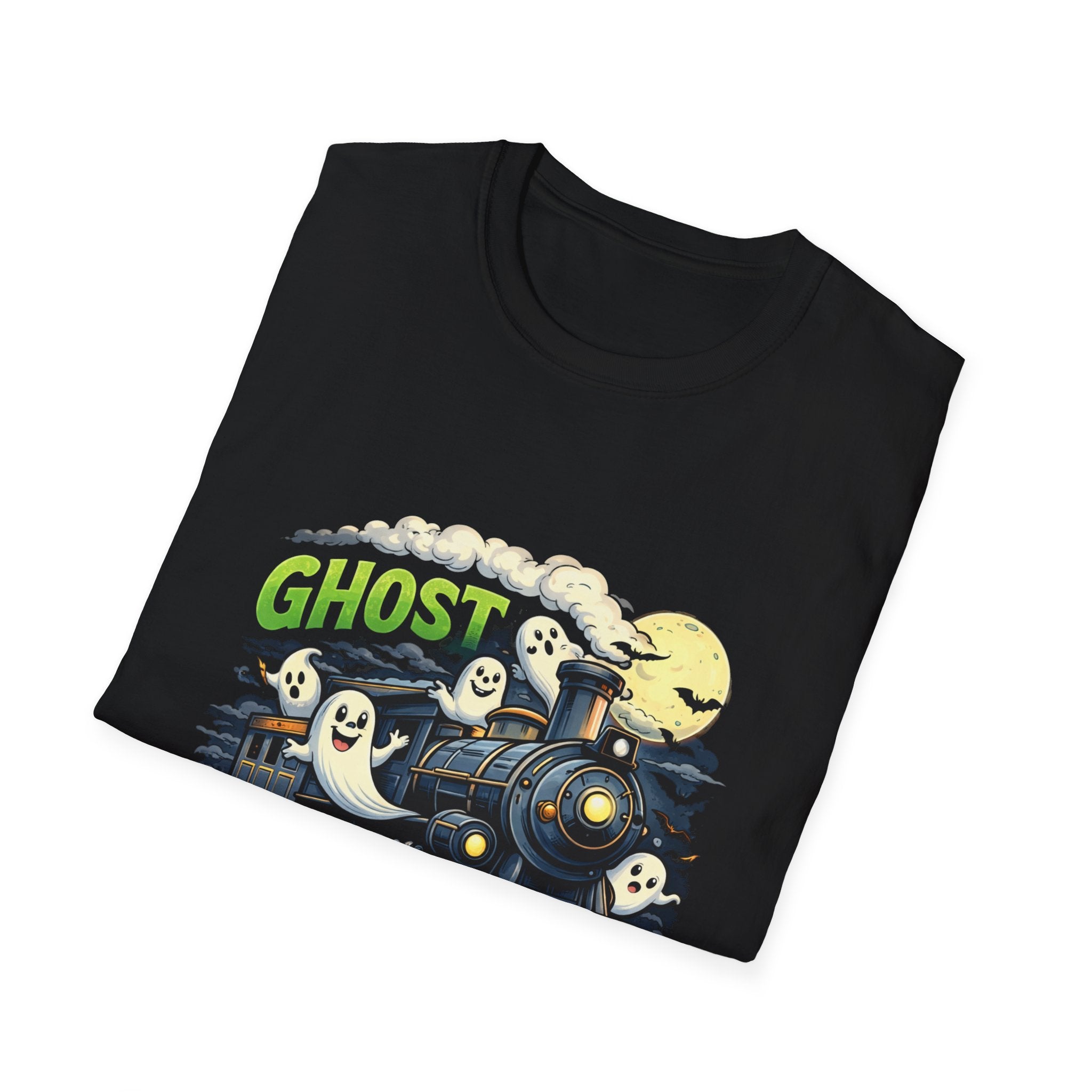 Ghost Train T-Shirt — Cute Halloween Ghosts Locomotive Tee